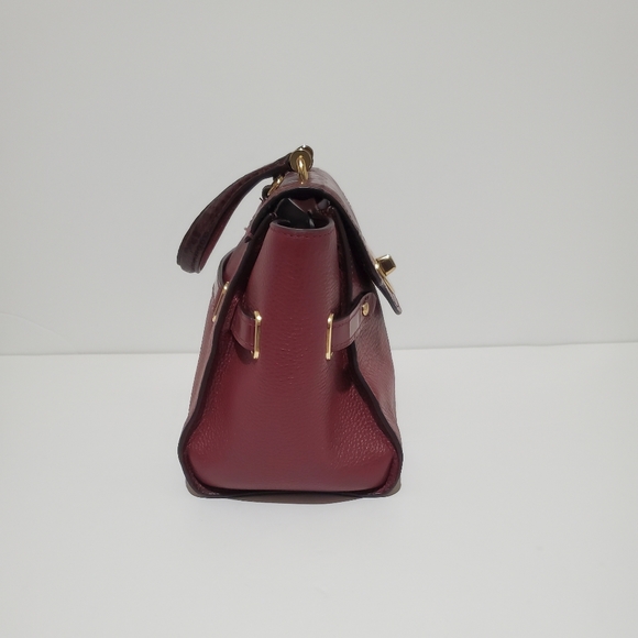 Coach Blake Flap Carryall Wine Crossbody Bag - Picture 6 of 12